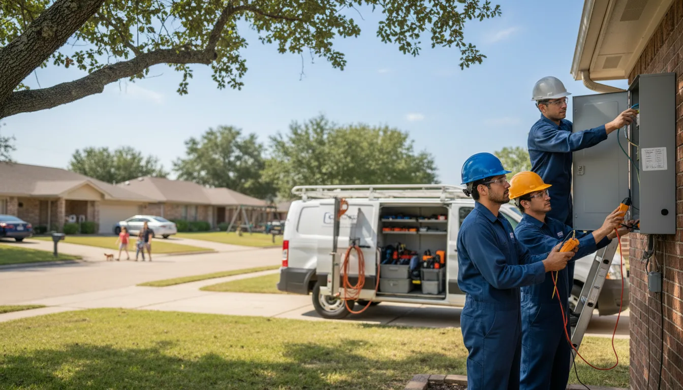 Certified electrician providing emergency electrical services in Progreso, TX